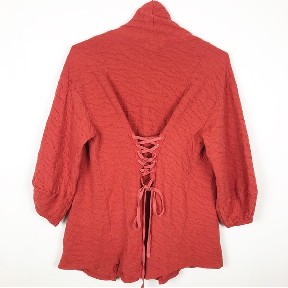 NWT Anthropologie Corset-Back Cardigan by T. La - Picture 3 of 8